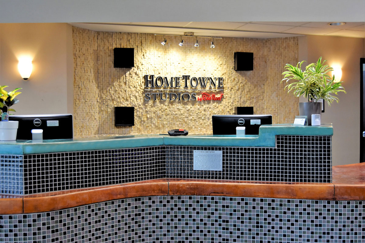 Well-Arranged Hotel Front Desk